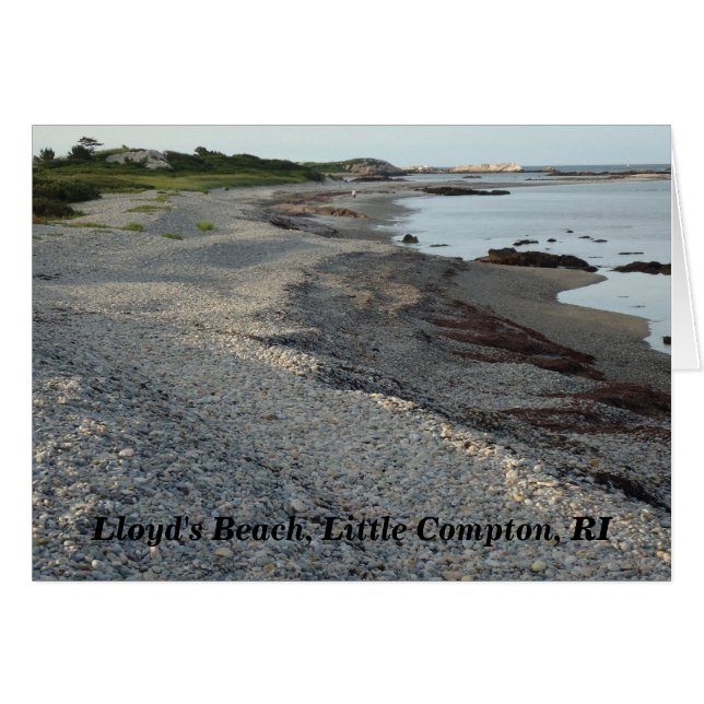 Lloyd's Beach, Little Compton, Rhode island Card Hälsningskort (Framsidan Horizontal)