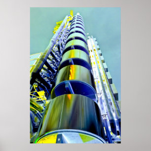 Lloyd's Byggande London Art Poster