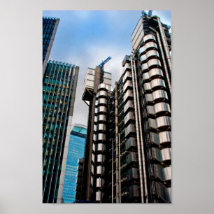 Lloyds Byggnads London England Förenade kungariket Poster