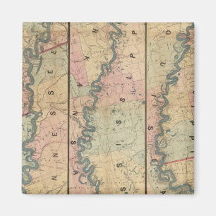 Lloyd's karta vid nedre Mississippifloden Magnet