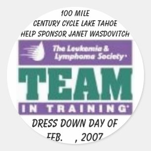 LLS TNT, Dress Down Day ofFeb. , 2007, 100 M... Runt Klistermärke