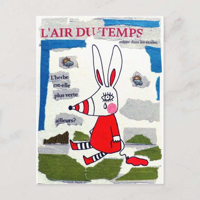 L'luft du temps vykort (Framsida)