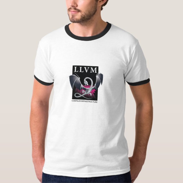 LLVM-svarten/vitskjortan - bekläda logotypen Tröja (Framsida)
