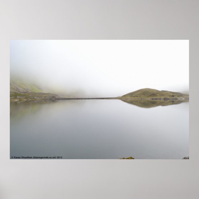Llyn Lydaw Reservoir (Snowdonia) Poster (Framsidan)