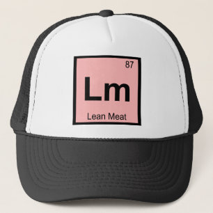 Lm - Magert kött kemi Periodiska systemets symbol Truckerkeps