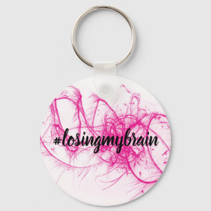 LMB-Rosa-Vit gnistra Keychain Nyckelring