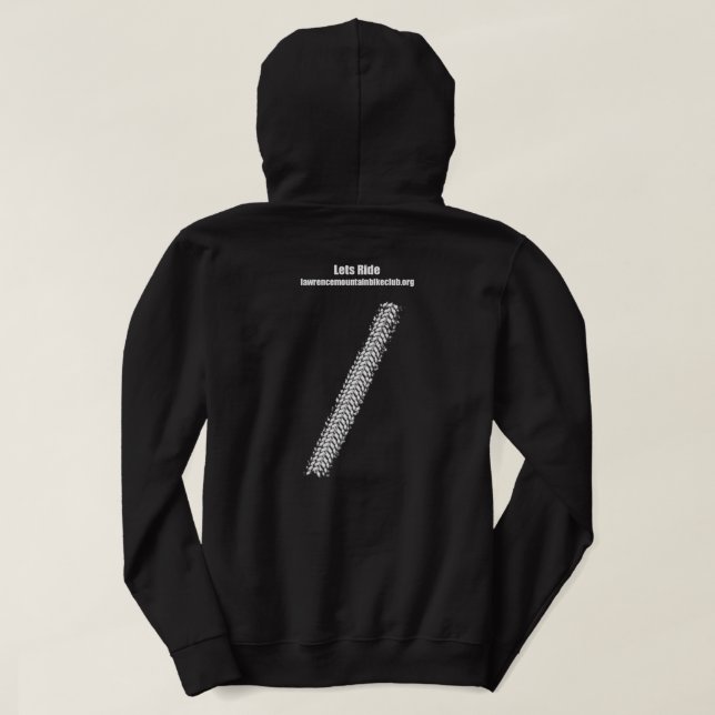 LMBC hoodie med "låt oss ride" på baksidan (Design baksida)