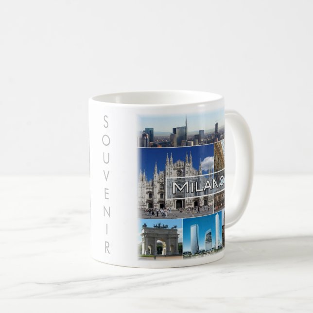 LMD004 MILAN, Milano, katedralkyrka, Kaffemugg (Framsida höger)