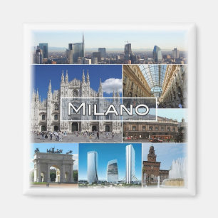 LMD004 MILAN - Mosaic - Lombardiet - Italien - Fri Magnet