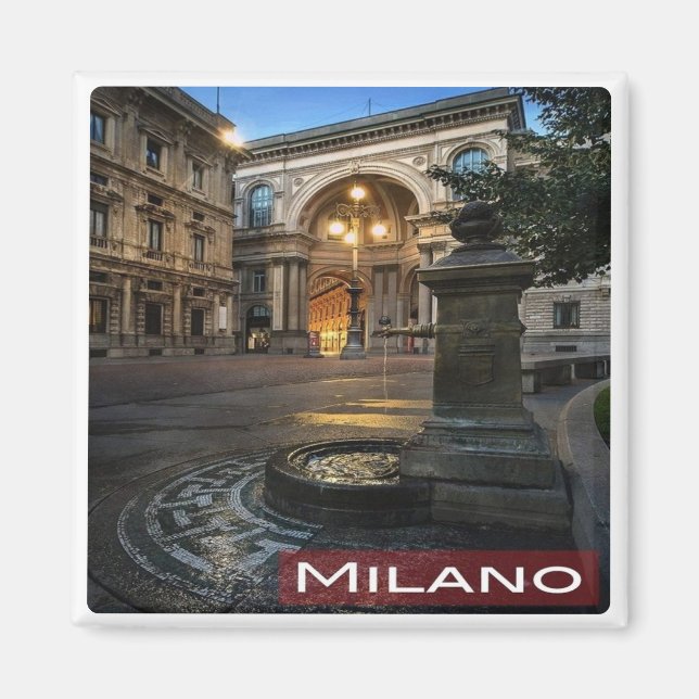LMD005 MILAN Galleria Vittorio Emanuele - Fridge Magnet (Framsidan)