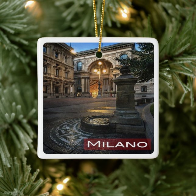 LMD005 MILAN Galleria Vittorio Emanuele Julgransprydnad Keramik (Träd)