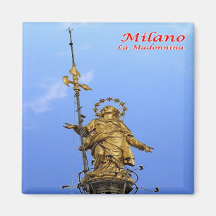 LMD014 MILAN - Madonnina Statue - Italien - Fridge Magnet