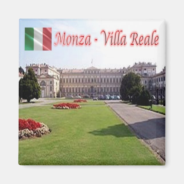 LMD054 MONZA, Royal Palace, Italien, Fridge Magnet (Framsidan)
