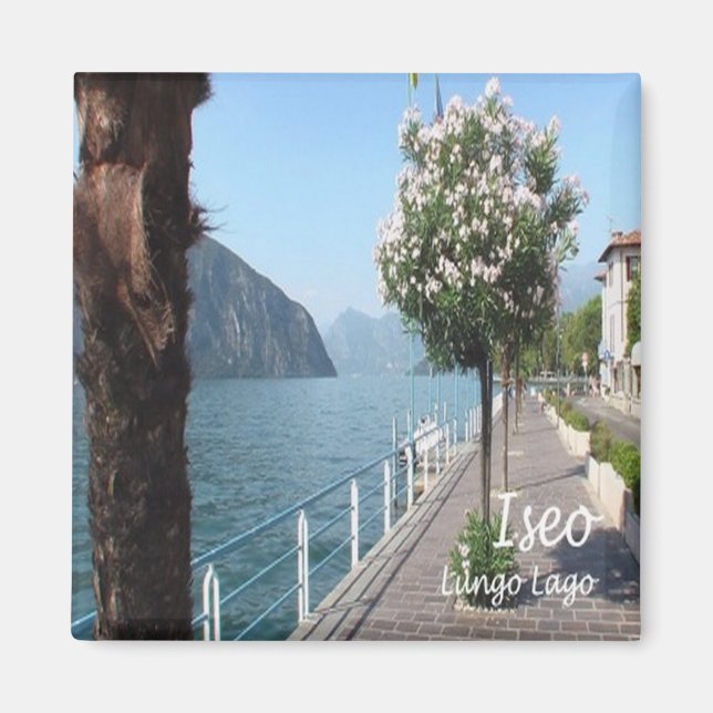 LMD080 ISEO, promenad, Italien, Fridge Magnet (Framsidan)