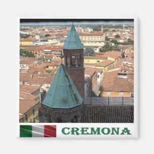LMD084 CREMONA, Lombardiet, Italien, Fridge Magnet