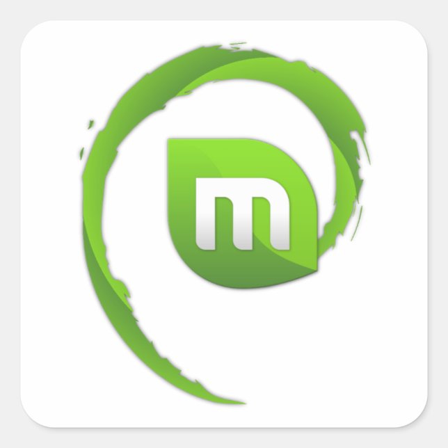 lmdepinne fyrkantigt klistermärke (Framsida)