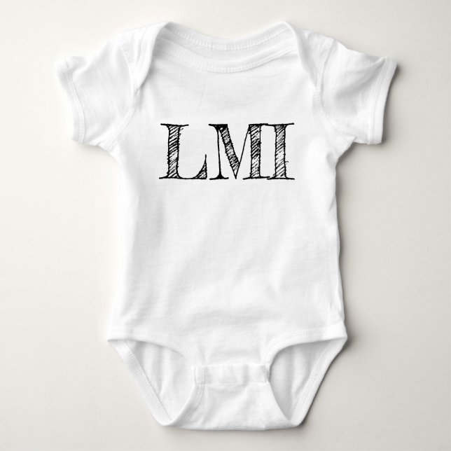 LMI Baby Jersey Bodykostym T Shirt (Framsida)