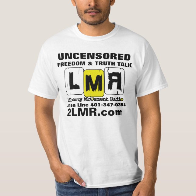 LMR-vit värderar skjortan Tee Shirt (Framsida)