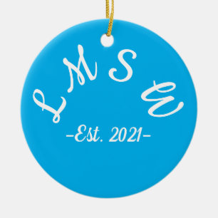LMSW est. 2021 Julgransprydnad Keramik