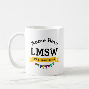 LMSW-mugg Auktoriserad socialarbetare med magister Kaffemugg