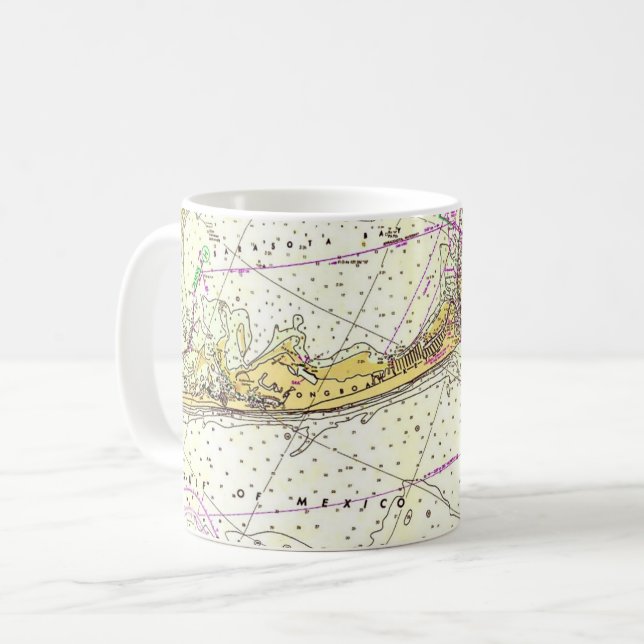 Lnboat Key Nautisk Kartmugg Kaffemugg (Framsida vänster)