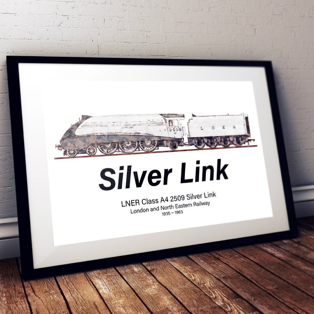 LNER Klass A4 2509 Silver Link Ånglok  Poster (Skapare uppladdad)