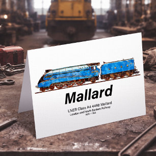 LNER klass A4 4468 Mallard - Fastest Steam Loco Tack Kort