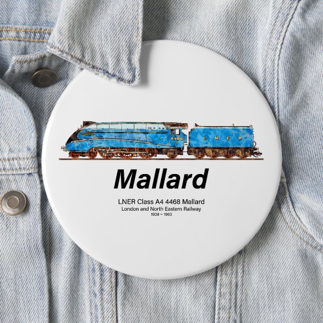 LNER Klass A4 4468 Mallard - Snabbaste ångloket Knapp (In Situ)