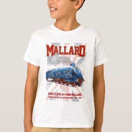LNER klass A4 Mallard lokomotiv Union Jack flagga T Shirt