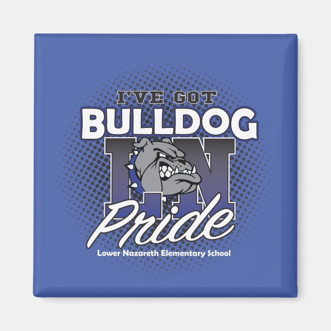 LNES Bulldog-Pride Kylare, magnet (Framsidan)