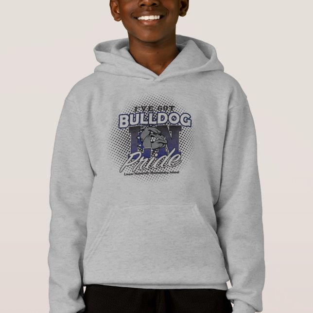 LNES-bulldoggpride lurar hoodien T Shirt (Framsida)