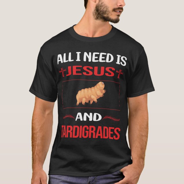 Lny Jesus Tardigrade Tardigrada Wate T Shirt (Framsida)