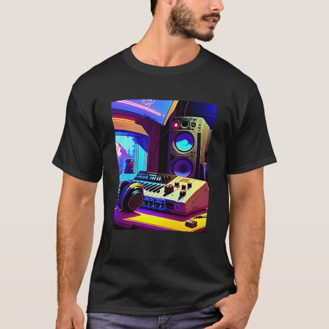 Lo fi hip hop chill chill beats med estetik 27 t shirt (Framsida)