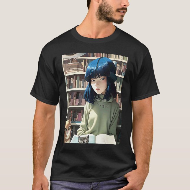 Lo fi hip hop chill-kylluftslag, estetik 176 t shirt (Framsida)