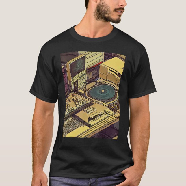 Lo fi hip hop chillchill-kylluftar design_7 t shirt (Framsida)