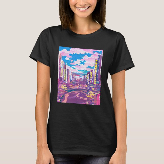 Lo fi hip hop chillchill-kylluftslag, estetik 23 t shirt (Framsida)