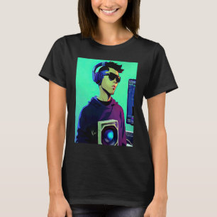 Lo fi hip hop chillchill slår pojkestetik t shirt