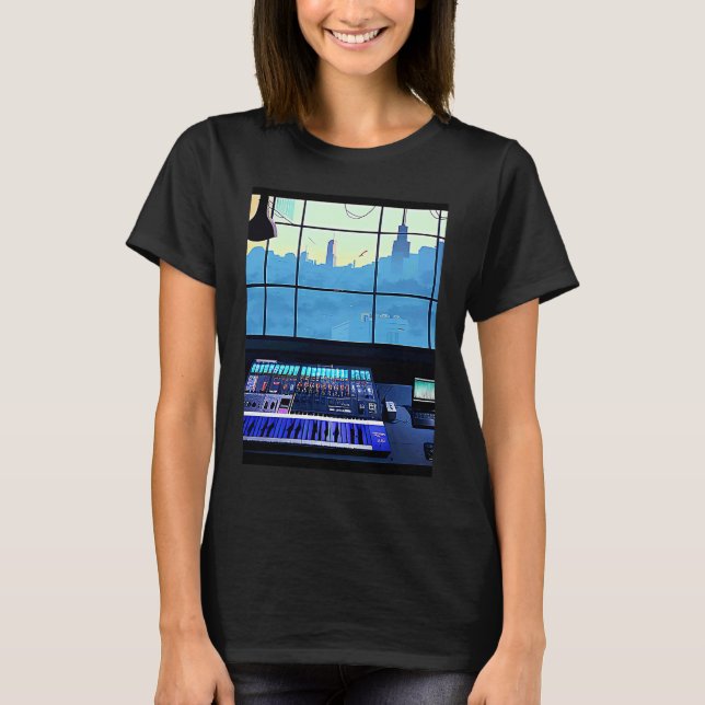 Lo fi hip hop chillhop chill beats aesthetics  100 t shirt (Framsida)