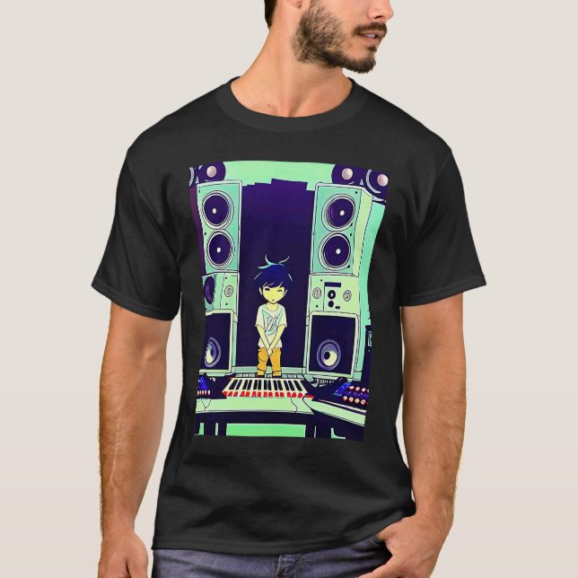 Lo fi hip hop chillhop chill beats aesthetics  105 t shirt (Framsida)
