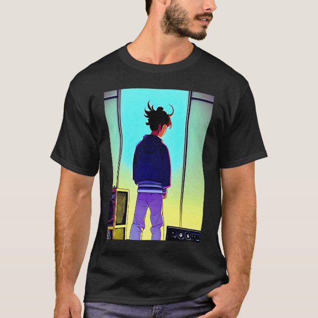 Lo fi hip hop chillhop chill beats aesthetics  123 t shirt (Framsida)