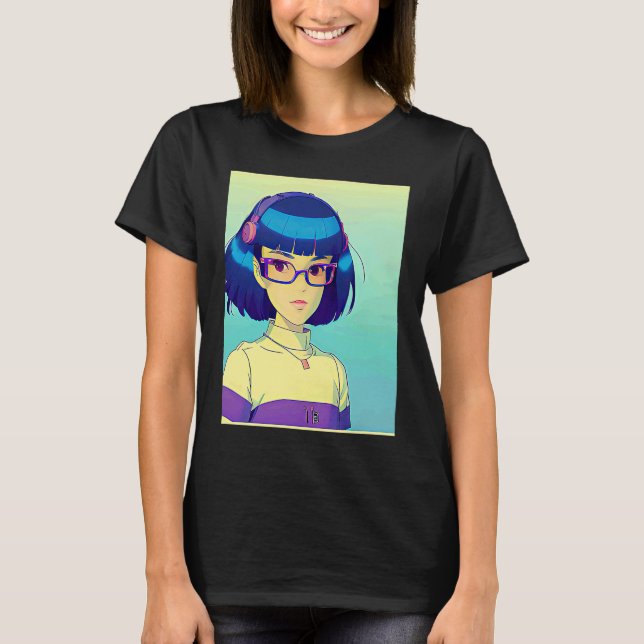 Lo fi hip hop chillhop chill beats aesthetics  131 t shirt (Framsida)