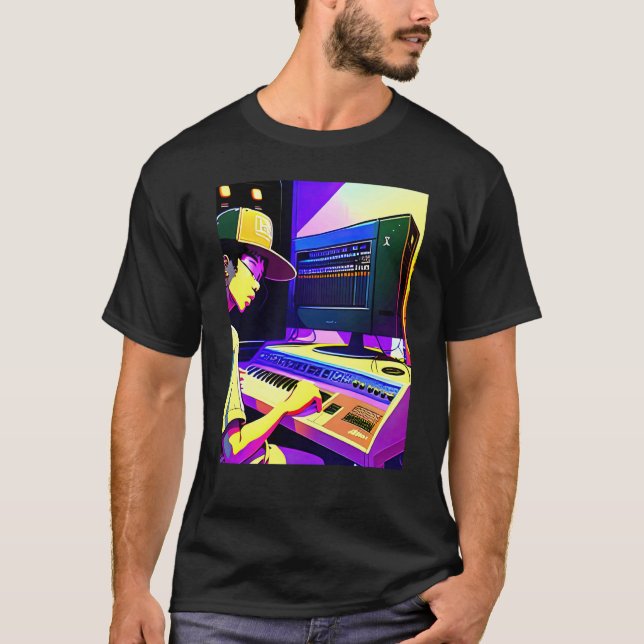 Lo fi hip hop chillhop chill beats aesthetics  14 t shirt (Framsida)
