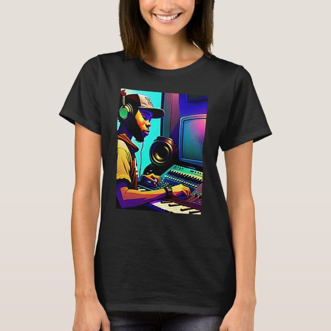 Lo fi hip hop chillhop chill beats aesthetics  15 t shirt (Framsida)