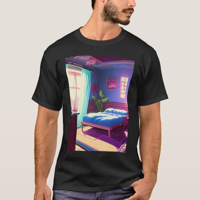 Lo fi hip hop chillhop chill beats aesthetics  164 t shirt (Framsida)