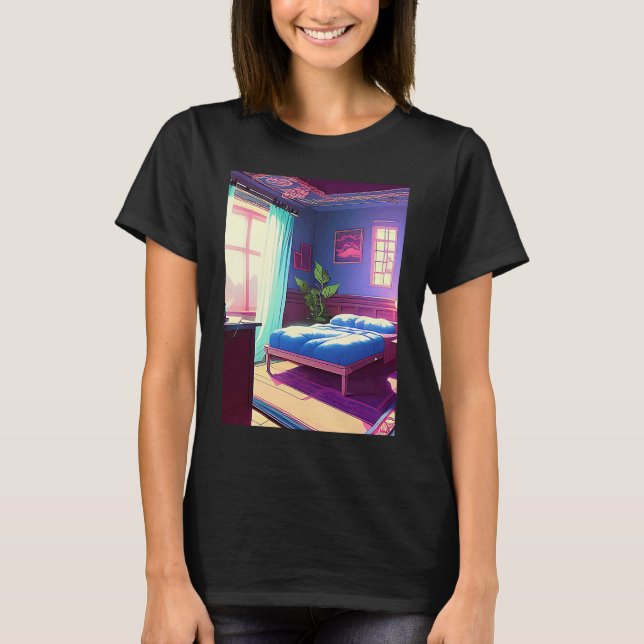 Lo fi hip hop chillhop chill beats aesthetics  164 t shirt (Framsida)