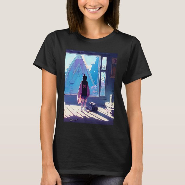 Lo fi hip hop chillhop chill beats aesthetics  22 t shirt (Framsida)