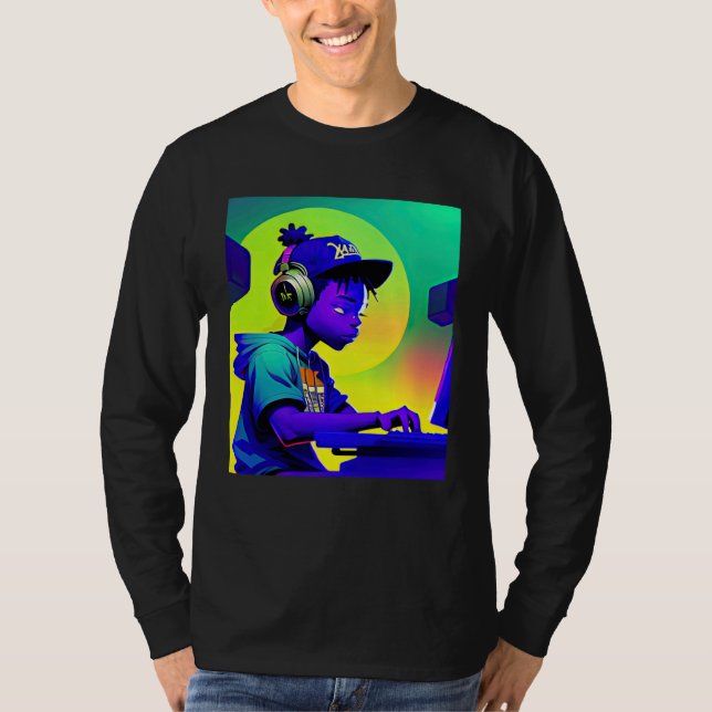 Lo fi hip hop chillhop chill beats aesthetics  2 t shirt (Framsida)