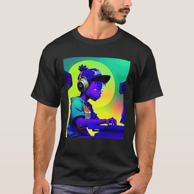 Lo fi hip hop chillhop chill beats aesthetics  2 t shirt (Framsida)