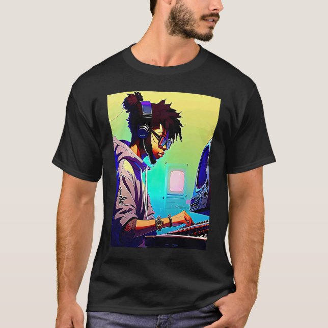 Lo fi hip hop chillhop chill beats aesthetics  39 t shirt (Framsida)