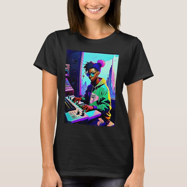 Lo fi hip hop chillhop chill beats aesthetics  42 t shirt (Framsida)